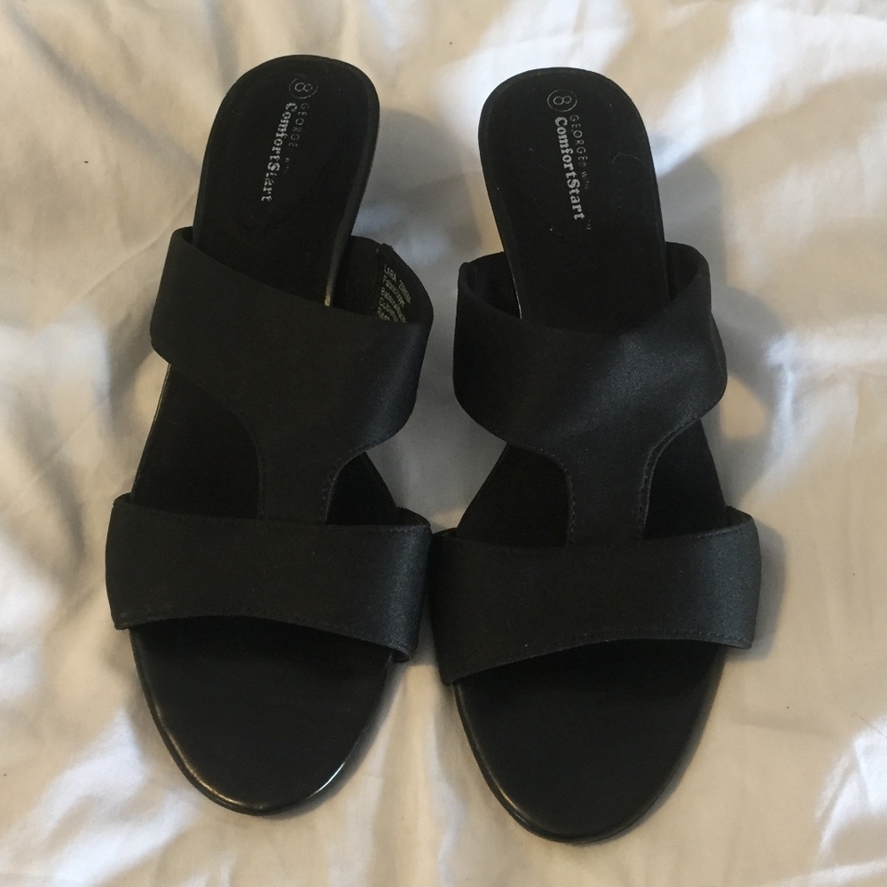 Black Slip On Heels